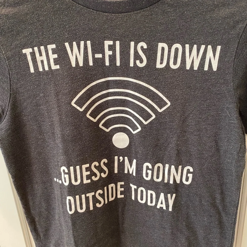 Childrens Place TCP Wi-Fi Is Down, Guess I’m going Outside Funny TShirt M